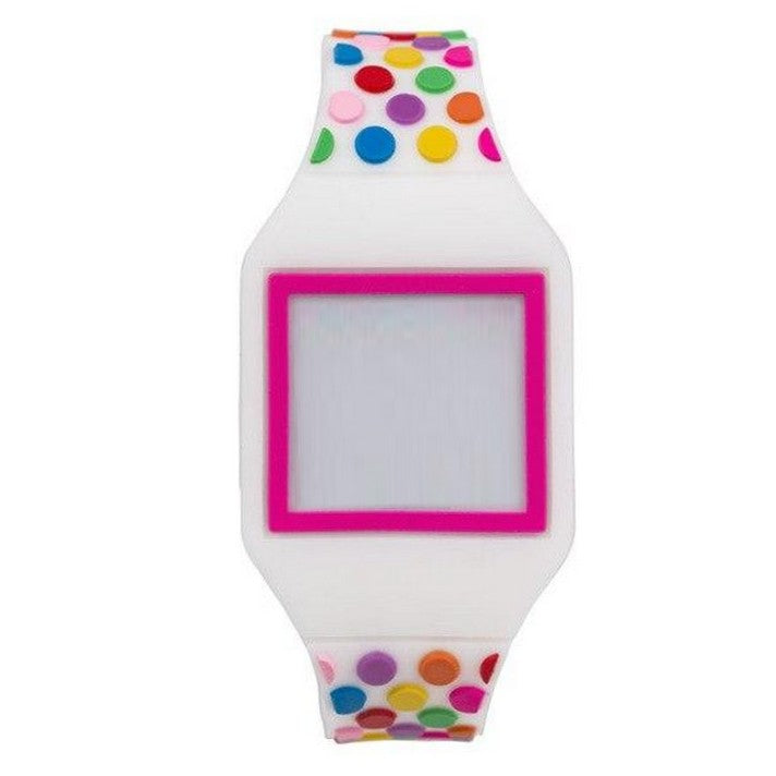 Montre Fille Digitale Bracelet à Pois Multicolore