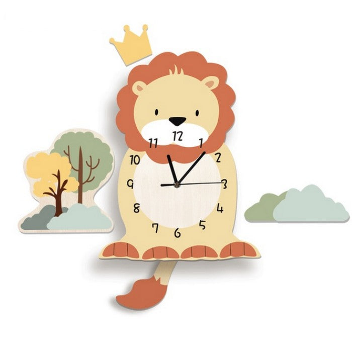 Horloge Murale Enfant Roi Lion