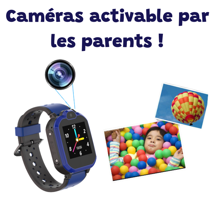 Montre Enfant Intelligente, 4G, GPS, Bouton SOS, Caméra