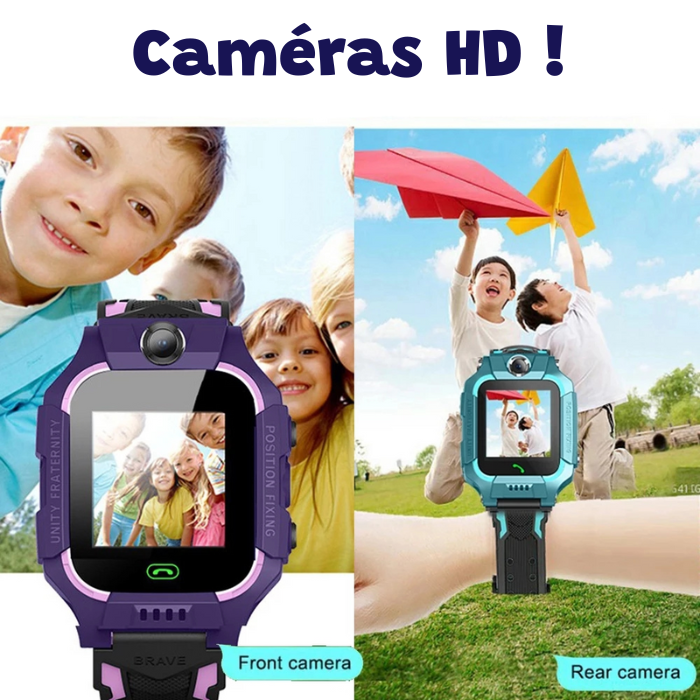 Montre Enfant Intelligente, 2G, GPS, Bouton SOS, Caméra, Appels & Messages Audios, Jeux Éducatifs