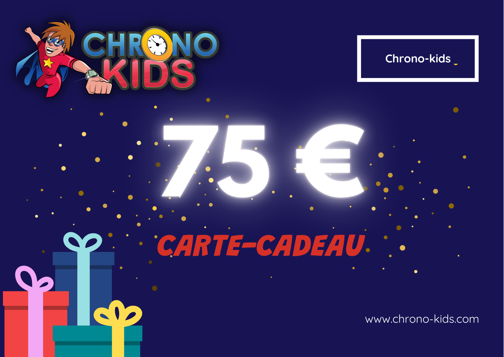 Carte Cadeaux Chrono-kids.com
