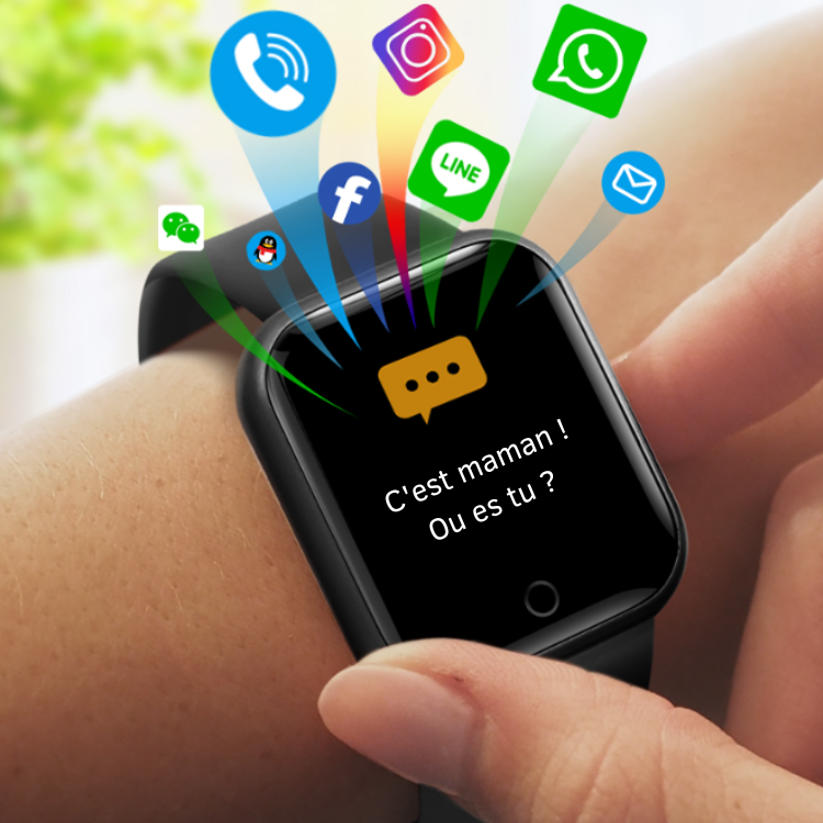 FITKID WATCH : Sport, Notifications appels & Messages Audios, musique, Waterproof et plus...