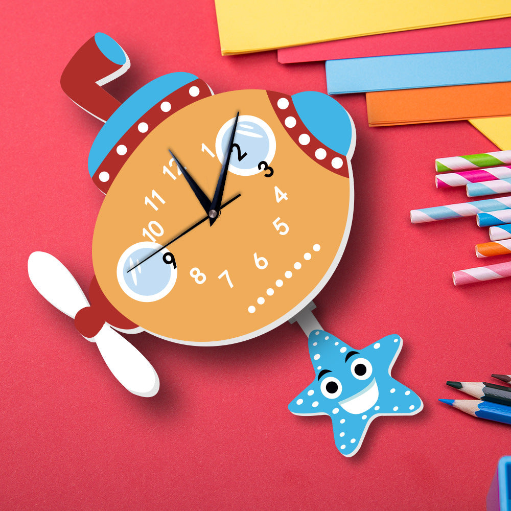 LW Collection horloge de cuisine couleurs horloge chambre d'enfant 30cm -  petite
