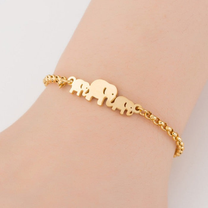 Bracelet Fille Famille Eléphant