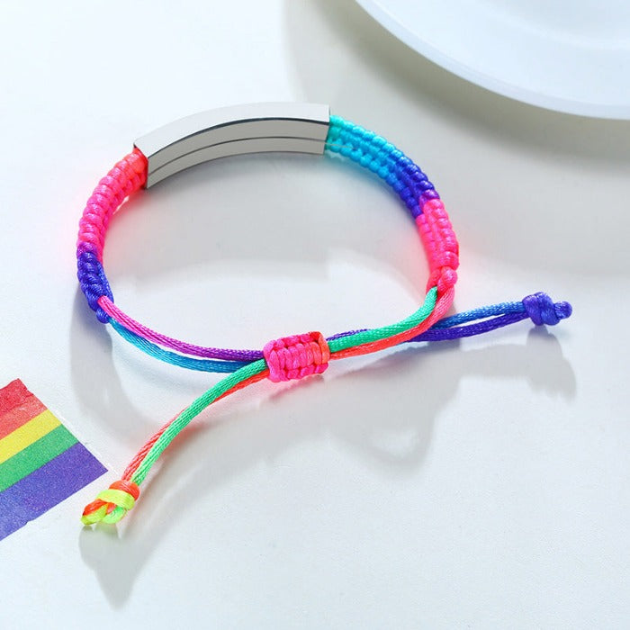 Bracelet Fille Tissé Multicolore